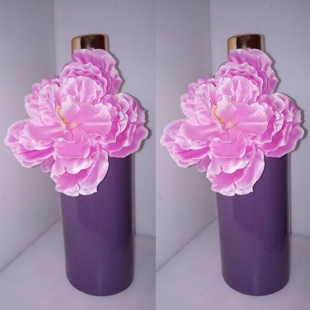 Set of 2 Old East Main Company Artificial Two-Toned Large Vase 13”long